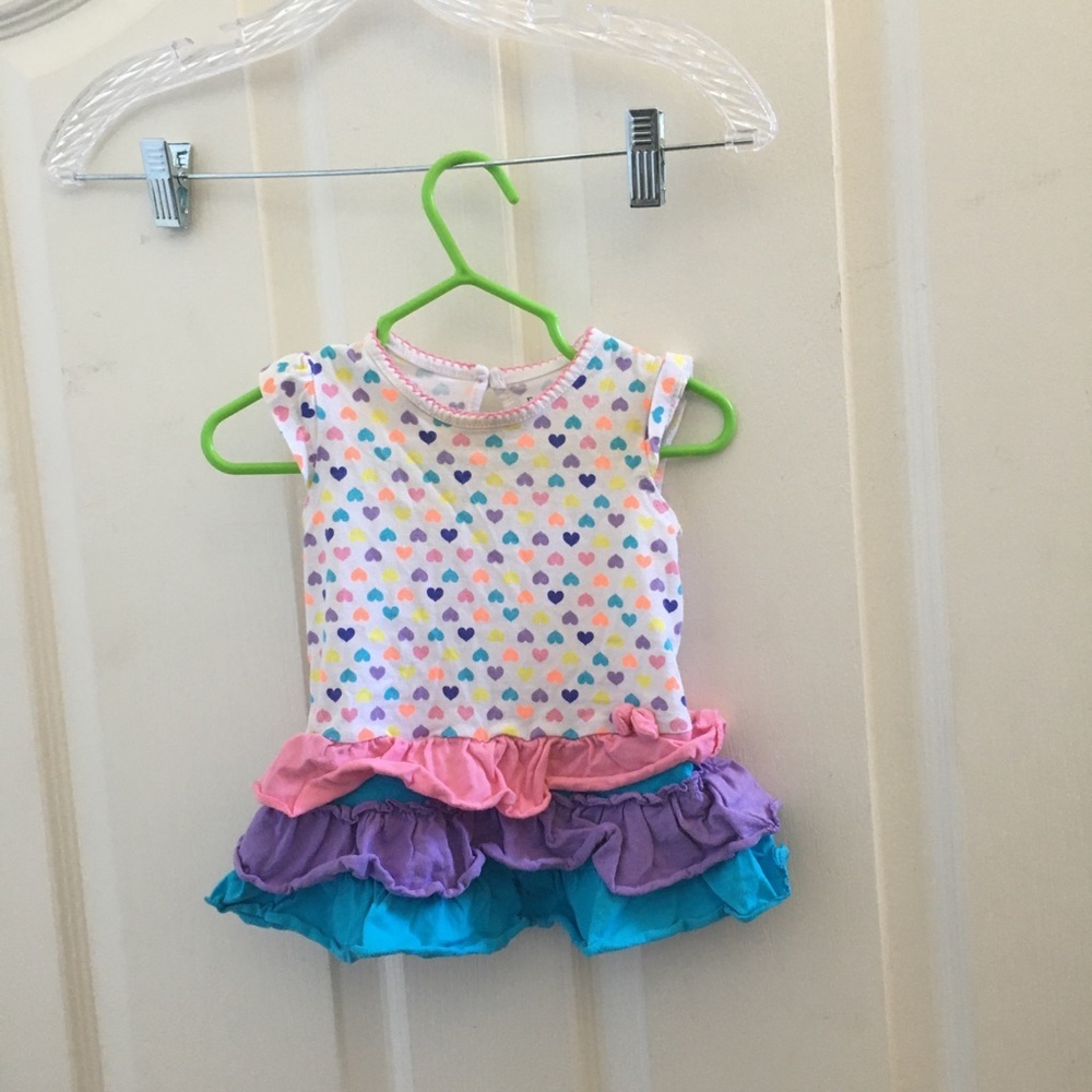 FINAL MARKDOWN GIRLS faded glory heart dress 6-9 months